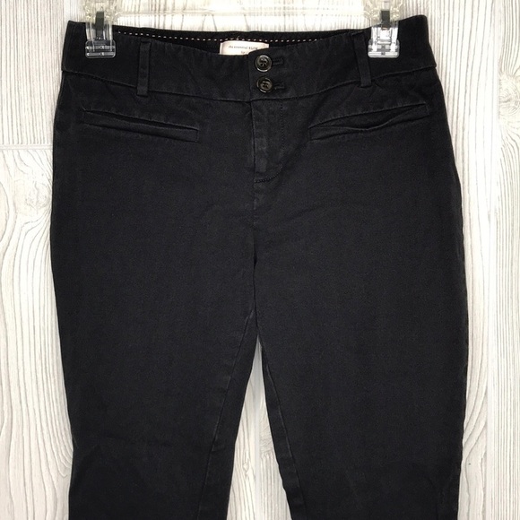Anthropologie The Essential SLIM Black Pants Crop - Picture 4 of 7